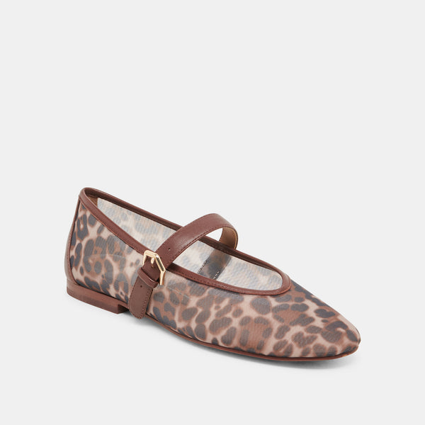 Dolce Vita Roslyn Ballet Flats Leopard Mesh LEOPARD MESH