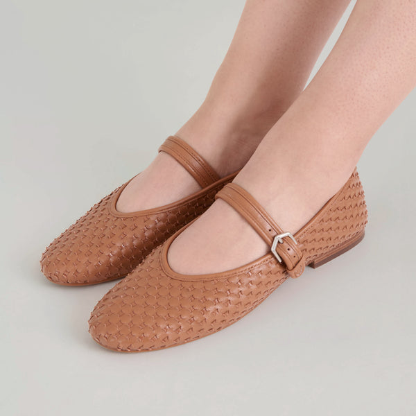Dolce Vita Roslyn Woven Ballet Flats Saddle Woven Leather SADDLE WOVEN LEATHER