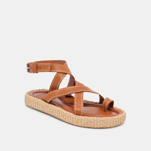 Dolce Vita Roxie Sandals Brown Leather BROWN LEATHER