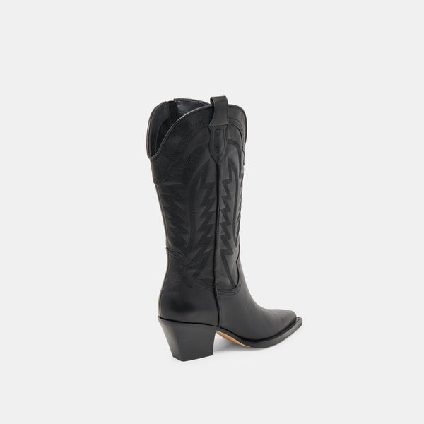Dolce Vita Ryland Extra Wide Calf Boots Black Leather BLACK LEATHER