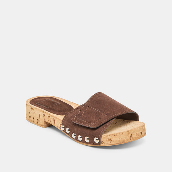 Dolce Vita Sandy Sandals Dk Brown Suede DK BROWN SUEDE