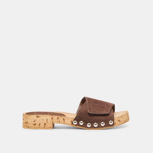 dolce vita Sandy Sandals Dk Brown Suede DK BROWN SUEDE