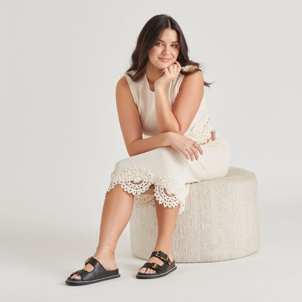 Dolce Vita Sevana Sandals Black Leather BLACK LEATHER