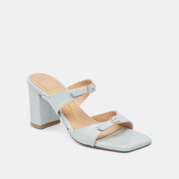 Dolce Vita Shane Heels Ice Blue Crinkle Patent ICE BLUE CRINKLE PATENT