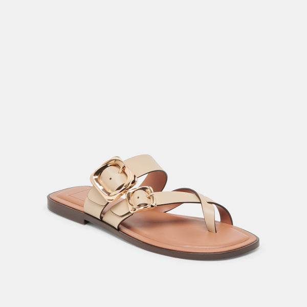 Dolce Vita Shore Sandals Ivory Leather IVORY LEATHER
