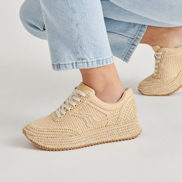 Dolce Vita Shyloh Sneakers Lt Natural Raffia LT NATURAL RAFFIA
