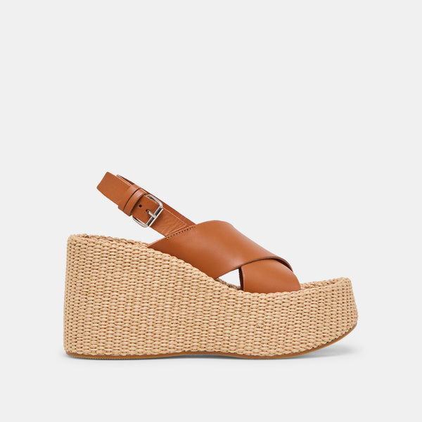 Dolce Vita Skylar Wedges Brown Leather BROWN LEATHER