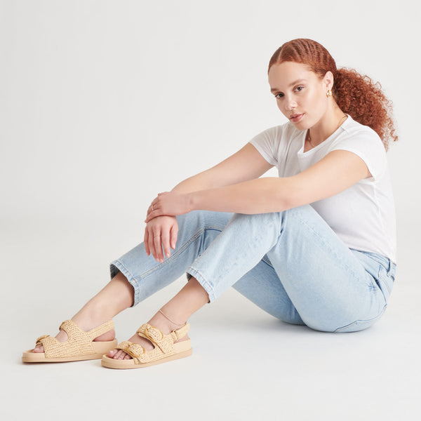 Dolce Vita Starla Crochet Sandals Natural Knit NATURAL KNIT