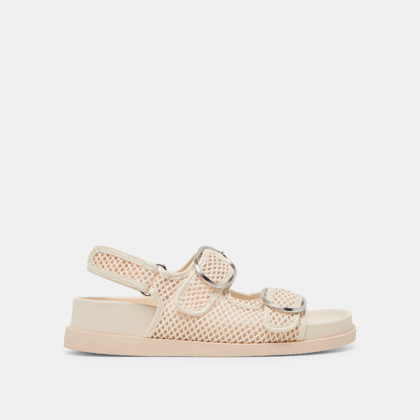 Dolce Vita Starla Mesh Sandals Creme Woven Mesh CREME WOVEN MESH