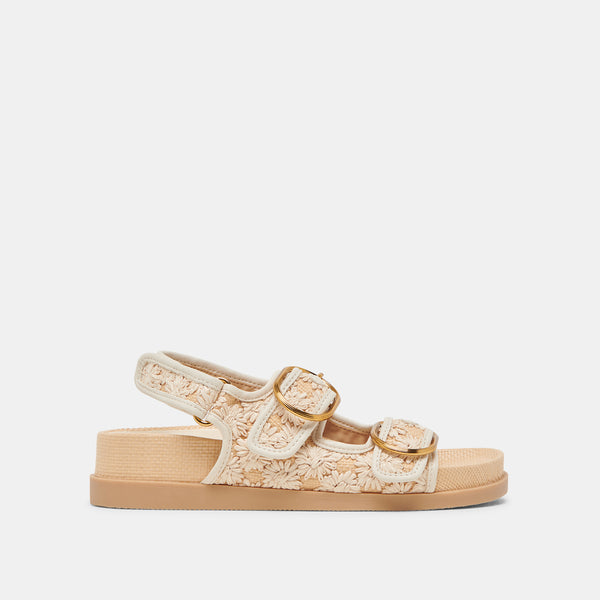 dolce vita Starla Sandals Creme Floral Raffia CREME FLORAL RAFFIA