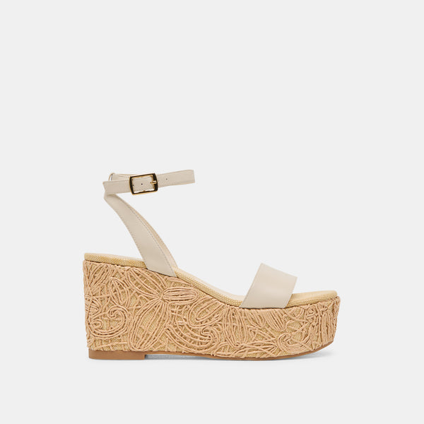 Dolce Vita Talisa Wedges Ivory Leather IVORY LEATHER