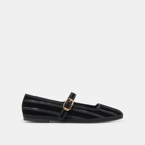 dolce vita Tameka Ballet Flats Black Stripe Mesh BLACK STRIPE MESH