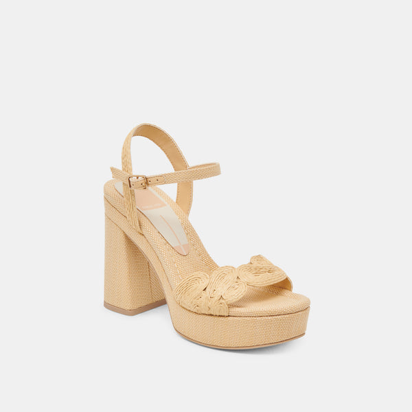 Dolce Vita Tinaya Heels Lt Natural Raffia LT NATURAL RAFFIA