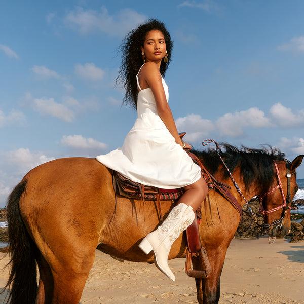 Dolce Vita Vorah Pearl Boots Creme Sequin CREME SEQUIN