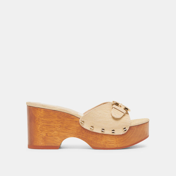 Dolce Vita Yalah Heels Lt Natural Raffia LT NATURAL RAFFIA