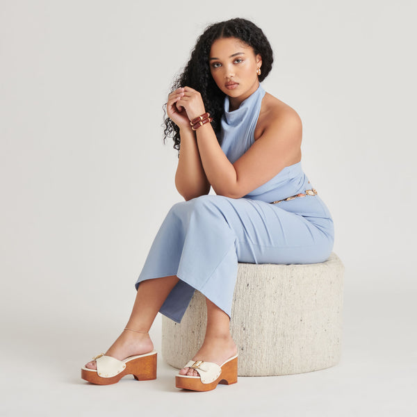 Dolce Vita Yalah Heels Off White Leather OFF WHITE LEATHER