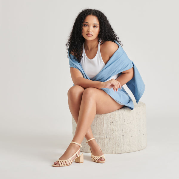 Dolce Vita Yasmin Heels Natural Raffia NATURAL RAFFIA