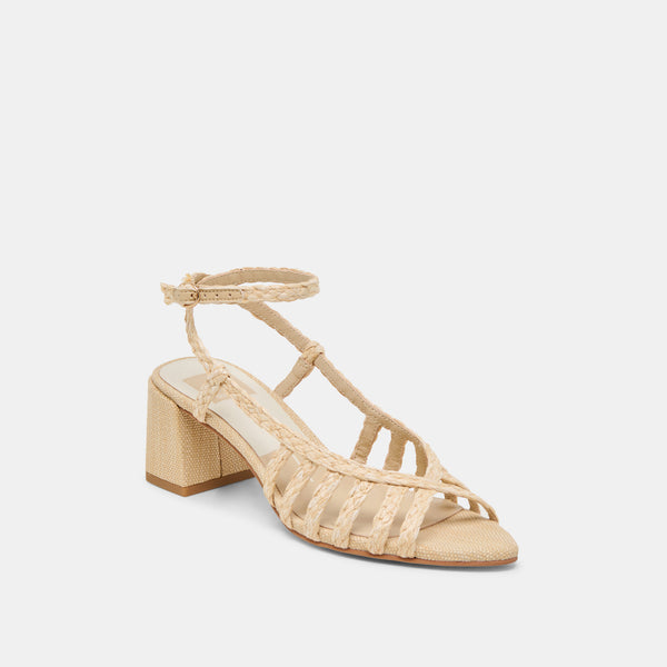 Dolce Vita Yasmin Heels Natural Raffia NATURAL RAFFIA
