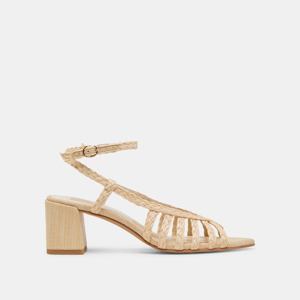 dolce vita Yasmin Heels Natural Raffia NATURAL RAFFIA