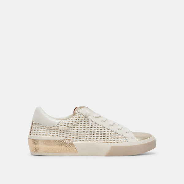 Dolce Vita Zina Sneakers Bone Gold Woven BONE GOLD WOVEN