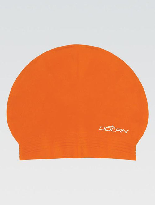 dolfin Orange Solid Latex Cap Style #880SA-210 dolfin Orange Solid Latex Cap Style #880SA-210
