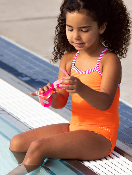 Dolfin Pink Youth Glitter Goggle Style #GG02-230