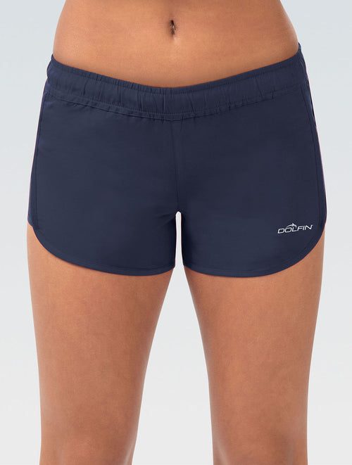 dolfin Women's Navy Warm-Up Shorts Style #PSH01-116