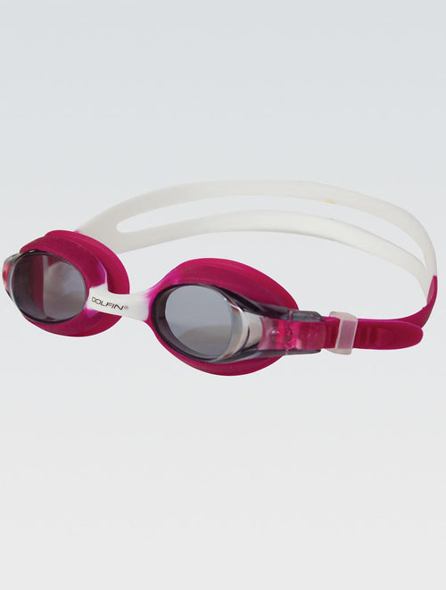 dolfin Flipper Junior Pink/White Goggle Style #856SA-PWH