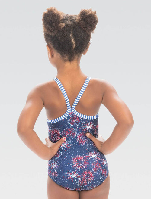 Dolfin Girls Little Dolfin Fireworks Toddler One Piece Style #9810FRWK-934