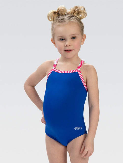 dolfin Little Dolfin Blue Solid One-Piece Style #LD9504-480