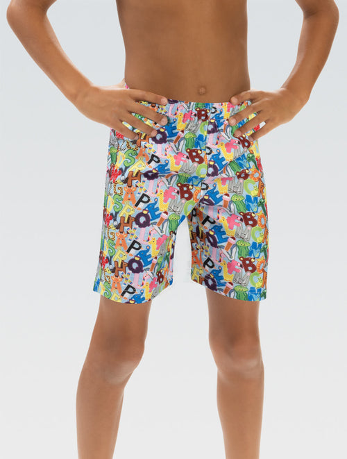 dolfin Little Dolfin Boys' Alphabet Soup Swim Trunks Style #9L01AS-D19