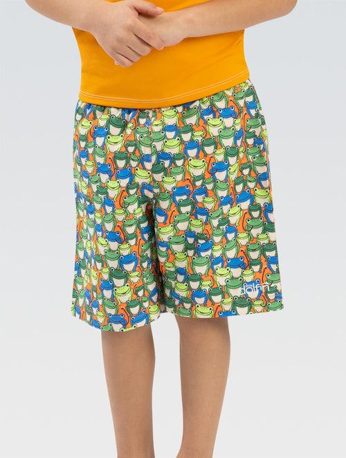 dolfin Little Dolfin Boys’ Printed Swim Trunks: Leapin Frogs Style #9L01-C29