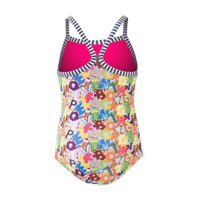 Dolfin Little Dolfin Girls' Alphabet Soup One Piece Swimsuit Style #9810AS-D19