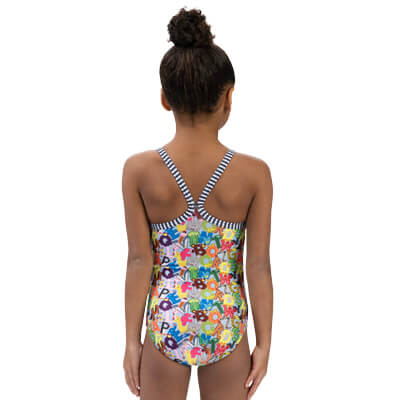 Dolfin Little Dolfin Girls' Alphabet Soup One Piece Swimsuit Style #9810AS-D19