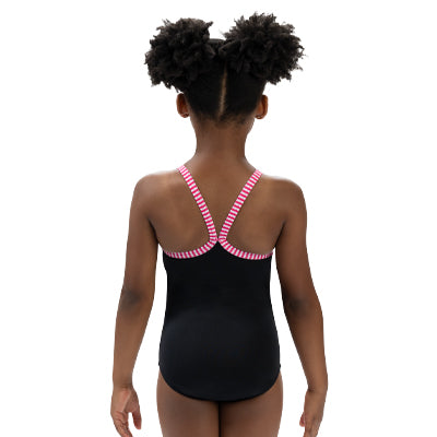 Dolfin Little Dolfin Girls' Black One Piece Swimsuit Style #LD9504-790