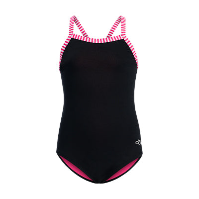 Dolfin Little Dolfin Girls' Black One Piece Swimsuit Style #LD9504-790
