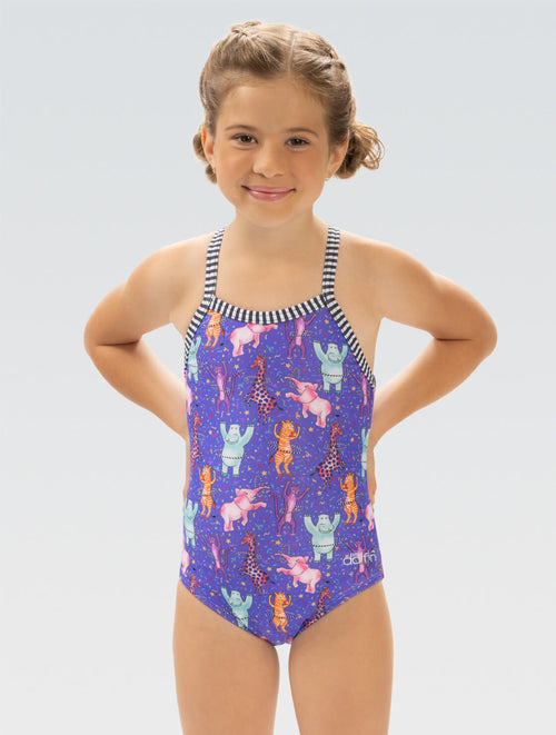 dolfin Little Dolfin Girls' Dancin Feet One Piece Swimsuit Style #9810-C49