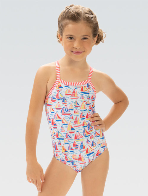 dolfin Little Dolfin Girls' High Tide One Piece Swimsuit Style #9810-C50