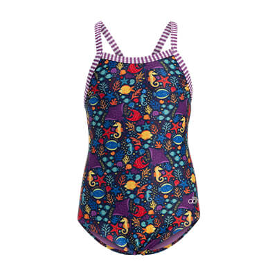 Dolfin Little Dolfin Girls' Little Fish One Piece Swimsuit Style #9810LF-D36