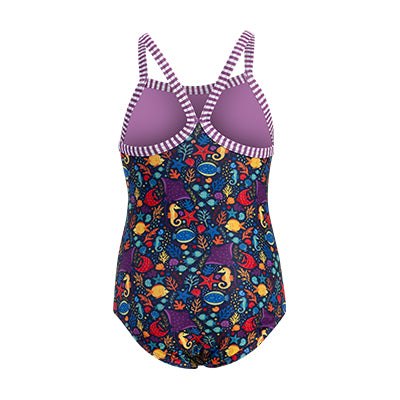 Dolfin Little Dolfin Girls' Little Fish One Piece Swimsuit Style #9810LF-D36