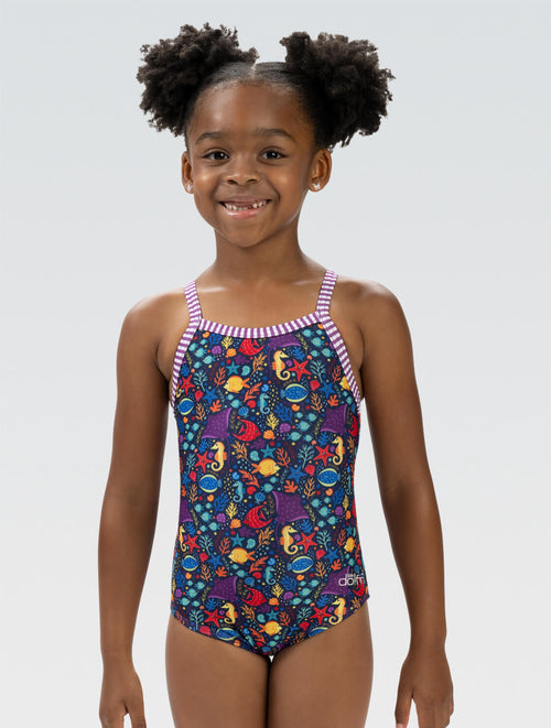 dolfin Little Dolfin Girls' Little Fish One Piece Swimsuit Style #9810LF-D36