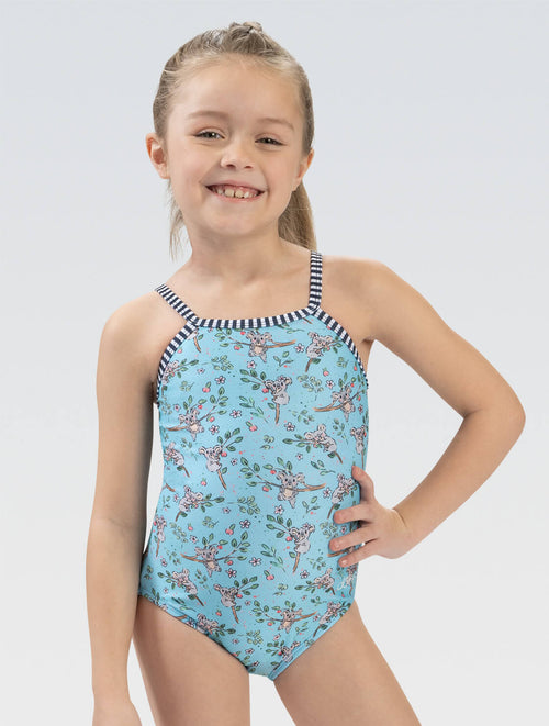 dolfin Little Dolfin Girls’ Scoop Front Straight Back One Piece: Koala Time Style #6D10-C25