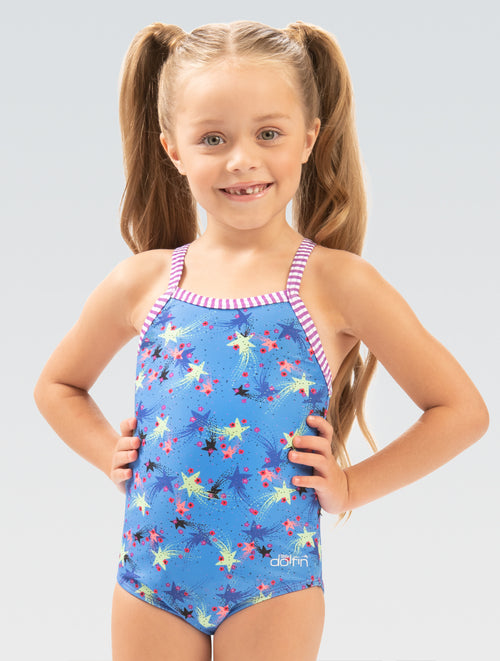 dolfin Little Dolfin Girls Stargazer Toddler One Piece Swimsuit Style #9810-B72