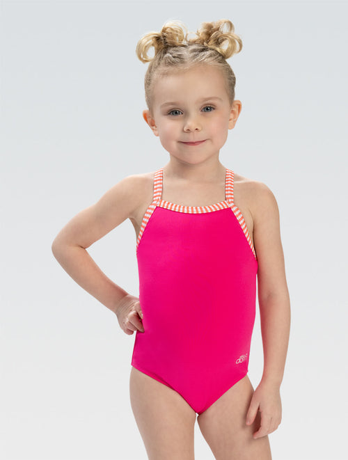 dolfin Little Dolfin Pink Solid One-Piece Style #LD9504-PNK dolfin Little Dolfin Pink Solid One-Piece Style #LD9504-PNK