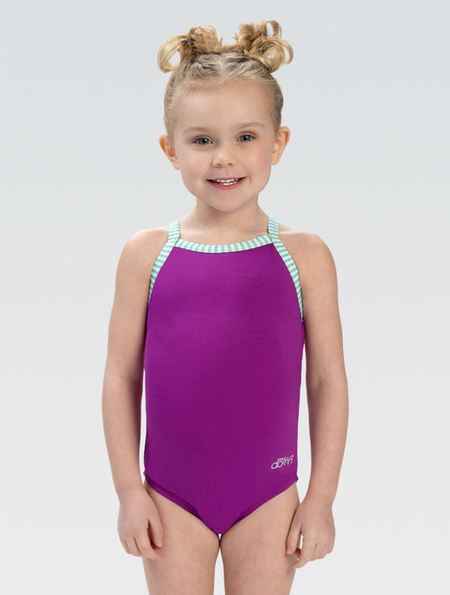 dolfin Little Dolfin Purple Solid One-Piece Style #LD9504-290