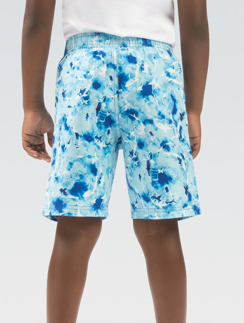 Dolfin Little Dolfin Shark Bite Printed Swim Trunks Style #9C01-A63