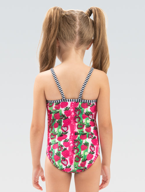 Dolfin Little Dolfin Very Berry Printed Scoop Front Once Piece With Straight Back Style #6D10-B67