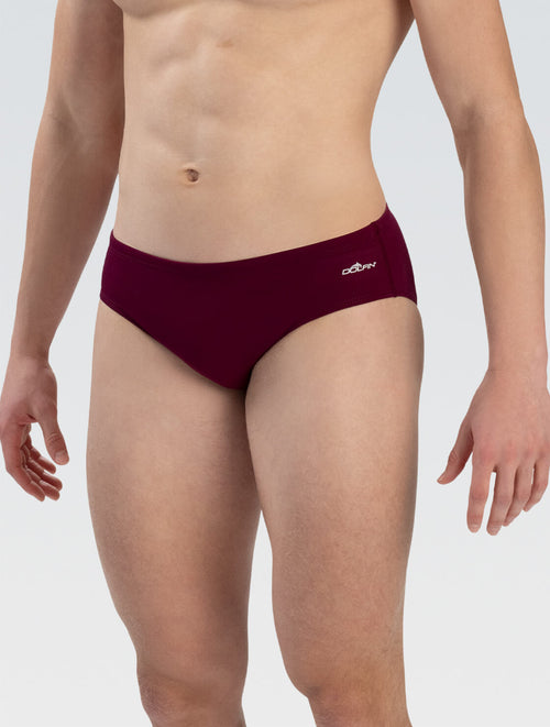 dolfin Men's Reliance Maroon Solid Racer Style #7150C-270