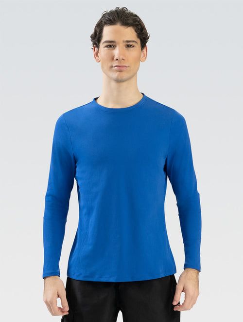 dolfin Men's Royal Crew Neck Long Sleeve Rash Guard Style #5200SLD-475