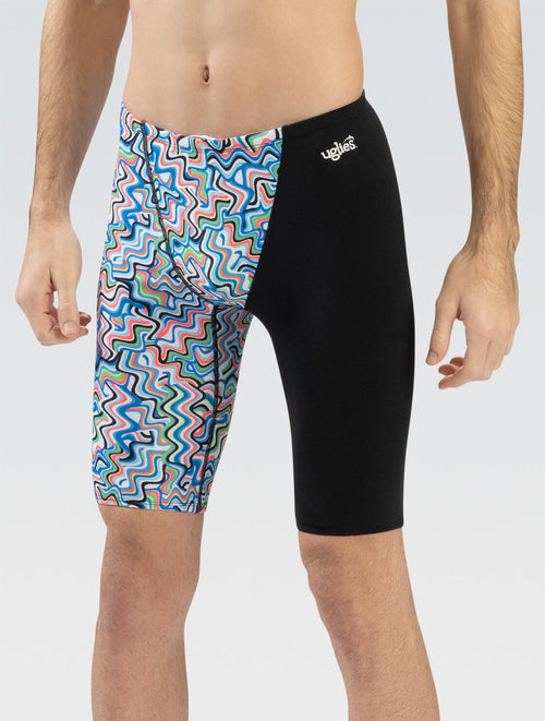 dolfin Men’s Uglies Jammer Swimsuit: Zig Zag Style #7010-C19